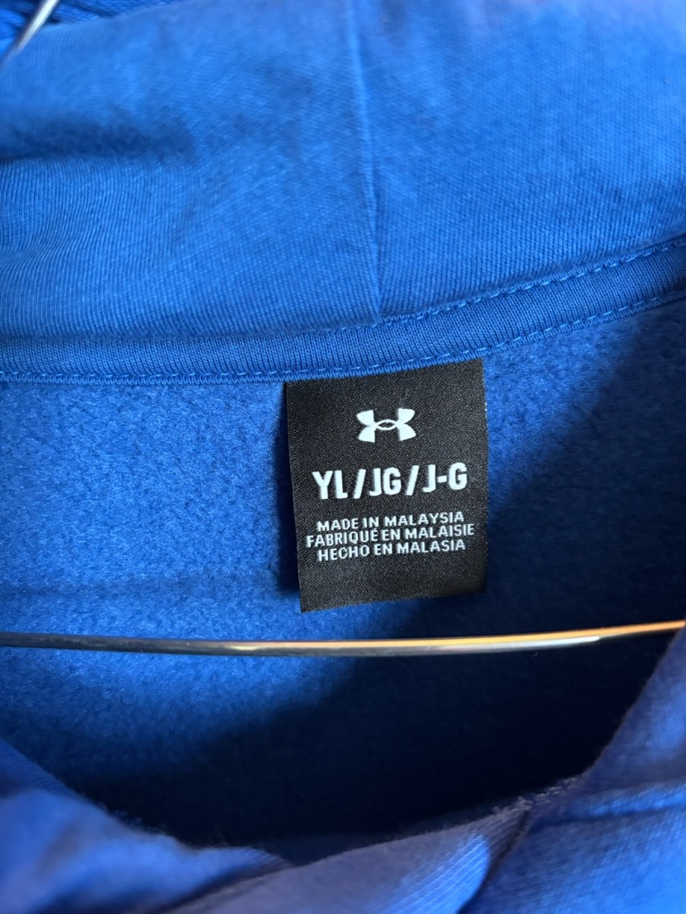Under Armour Royal Blue Youth Hoodie with Logo Tag